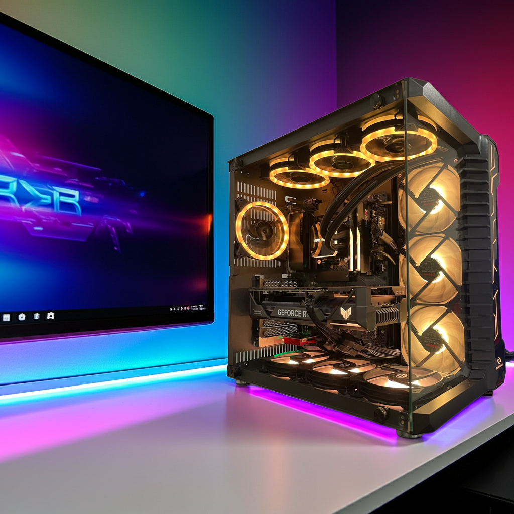 Custom Build Gaming PC | WIFI | Bluetooth | Liquid Cooling System | Gaming Computer