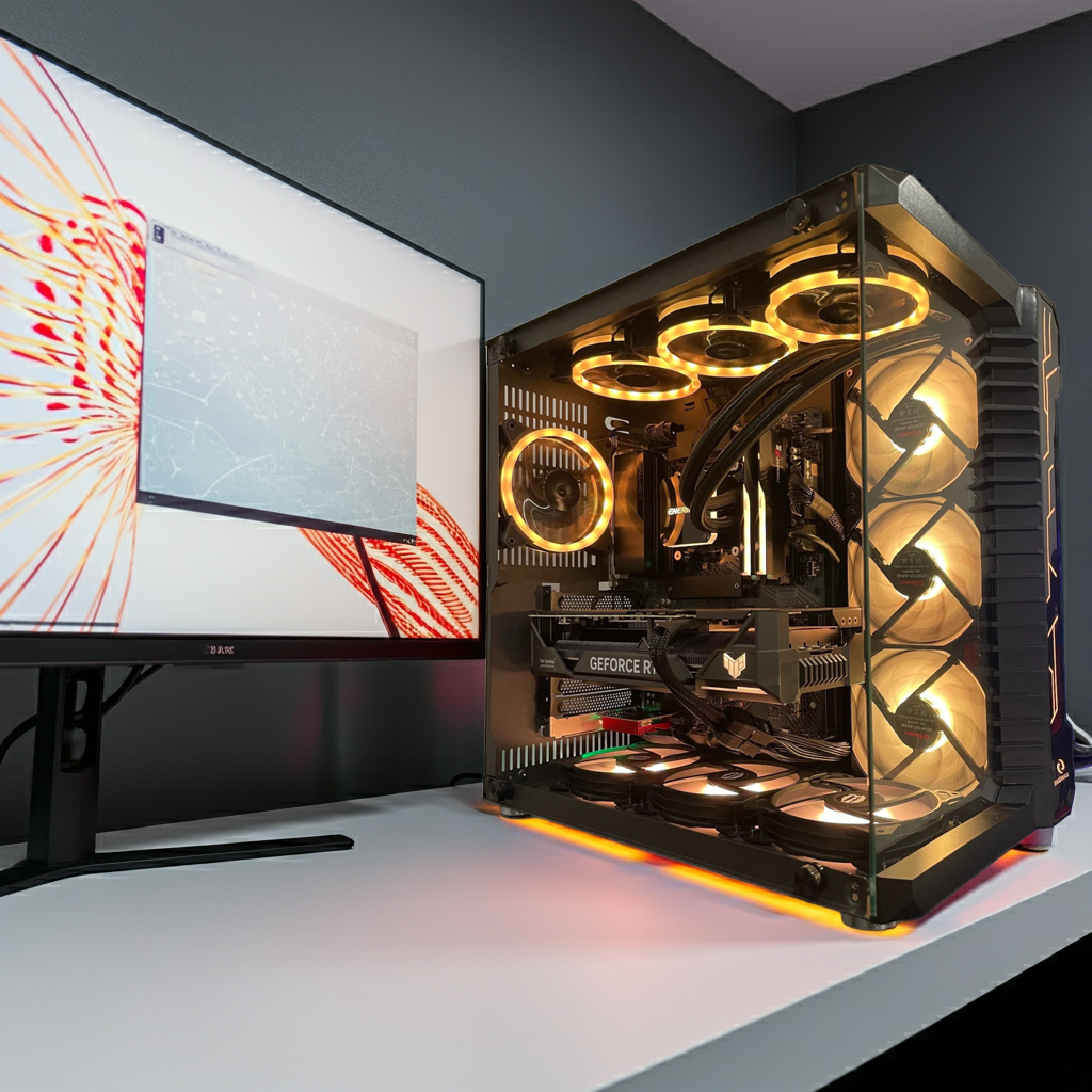 Custom Build Gaming PC | WIFI | Bluetooth | Liquid Cooling System | Gaming Computer