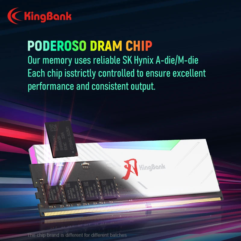 Brand Series DDR5 RGB RAM Memory DDR5 RAM PC 16GB 32GB 64GB 6000Mhz 6400 Mhz RAM for Desktop White Hynix Chip