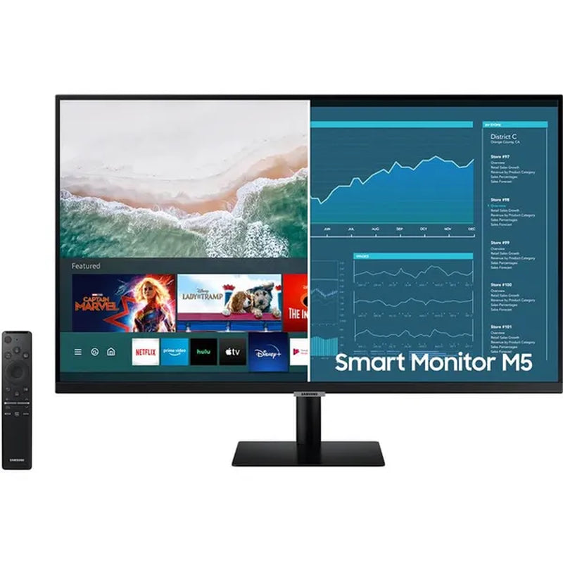 Samsung LS32AM500NNXZA 32” M5 FHD Smart Monitor with Streaming TV