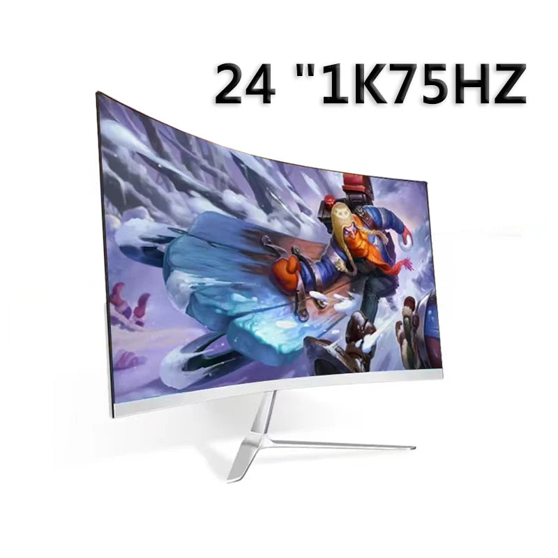 24 Polegadas VA 144Hz Monitor 1080P HD Jogo 165Hz Curvo LCD 1K75Hz Desktop HDMI Compatível PC Monitor DP