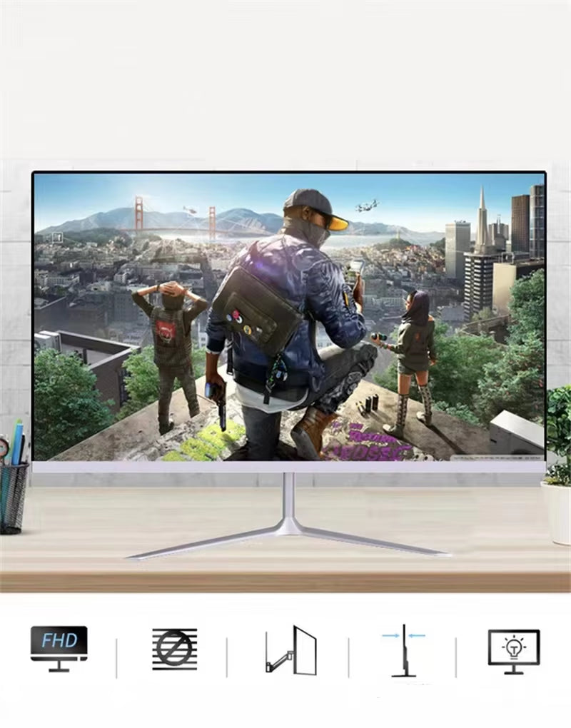 24 Inch 75Hz FHD Computer Monitor 1080P Thin LED Screen HDMI Compatible