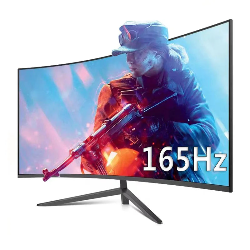 24 Polegadas VA 144Hz Monitor 1080P HD Jogo 165Hz Curvo LCD 1K75Hz Desktop HDMI Compatível PC Monitor DP