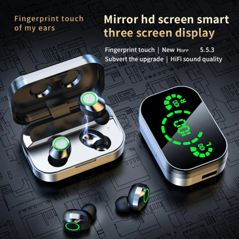 Wireless Headphones Earphone Bluetooth Hifi Stereo Sport Earbuds Headset Gamer Hearing Aid with Mic Handfre